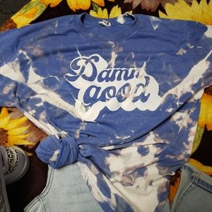 Custom shirt sz Large NEW DAMN GOOD TSHIRT